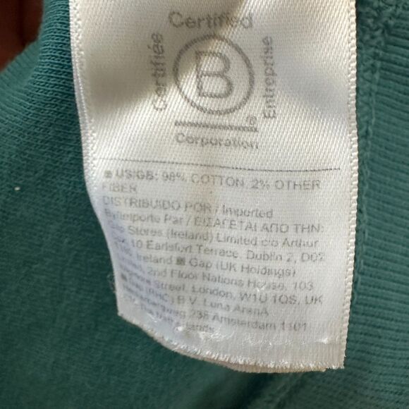 Athleta Womens Oversized Sundown Shirred Tee T Shirt Aqua Teal‎ Blue Size Medium - Picture 4 of 5